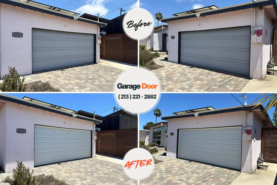 Before and after: garage door repair Dauphin, PA